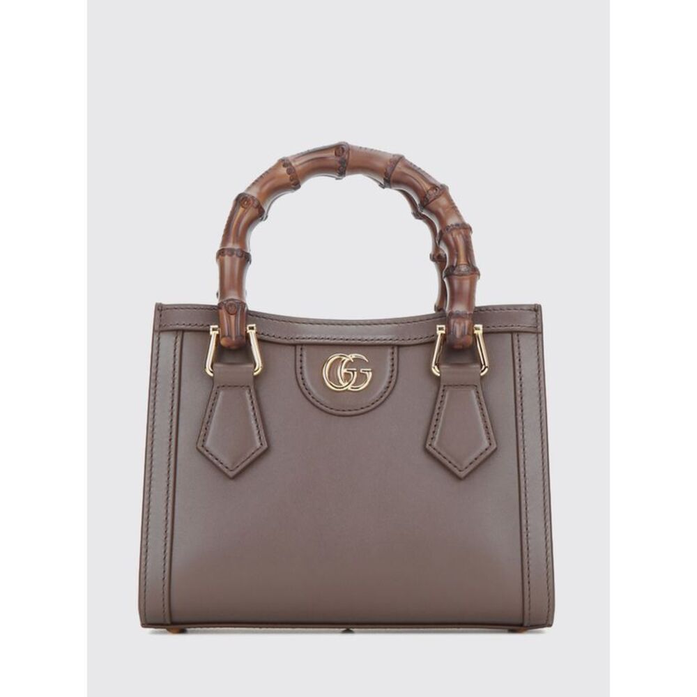 Gucci Women Gucci Diana Mini Smooth Leather Top Handle Bag With Bamboo Handles